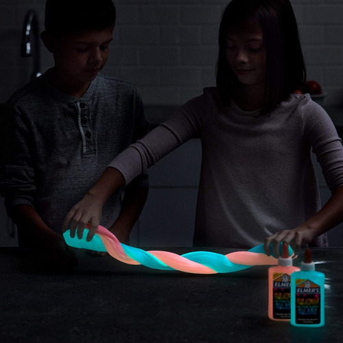 Kit De Slime Fluorescente Elmer's Glow In The Dark.