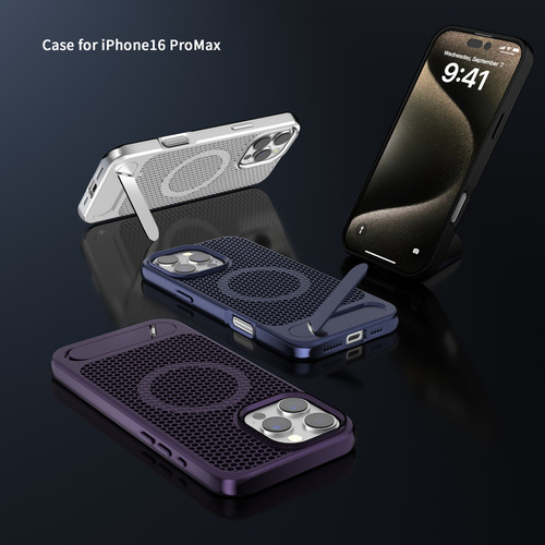 Para Apple 16/15 Honeycomb Heat Dissipation Magnetic Shell