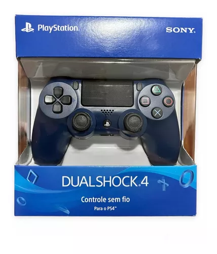 Combo Controle para PS4 sem Fio Dualshock - Midnight Blue com 5 Jogos de PS4, Shopping