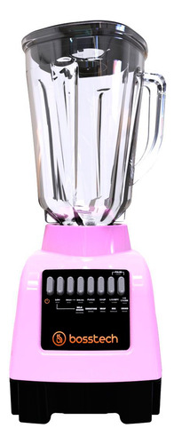 Licuadora 750w Vidrio 2l Botonera 10vel Bosstech B1 Rosa
