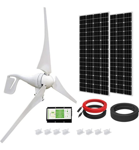 Eco-worthy Kit Energia Eolica Solar W: Generador Turbina Luz