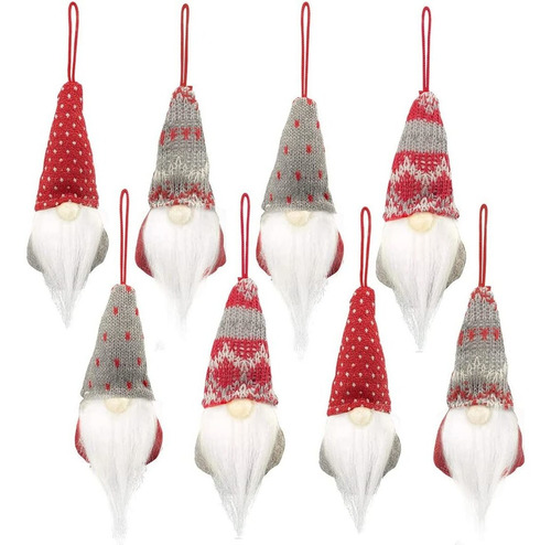 Gnomos Navideños Idoker, Decoración De Navidad, 8 Piezas