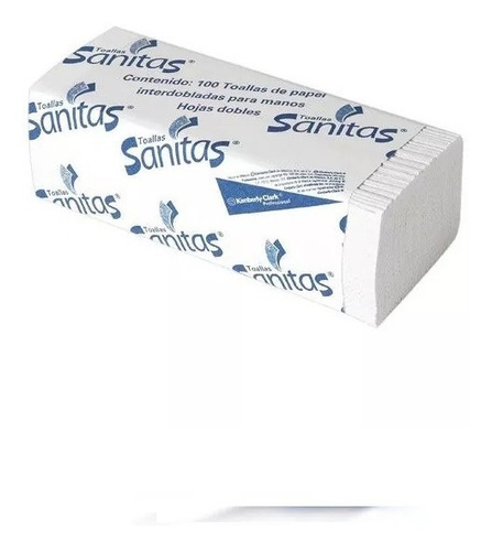 2 Cajas De Sanitas Kimberly Clark Toalla Interdoblada !