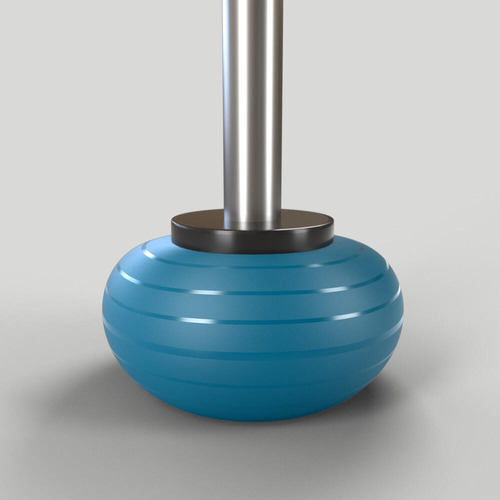 Pelota de gimnasia Nyamba de 75 cm para pilates, color azul