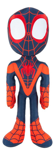 Spidey Y Sus Sorprendentes Amigos Peluche 15 Sonidos 40 Cm! Color Miles Morales