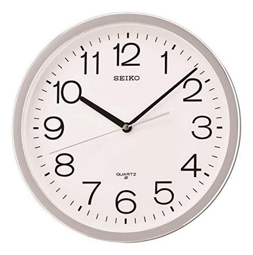 Seiko Reloj De Pared Clásico Numerado De 12 Pulgadas, Platea