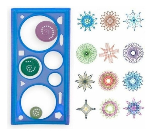 Souvenir Regla Espirografo X 20 Circulo Dibujo Mandala