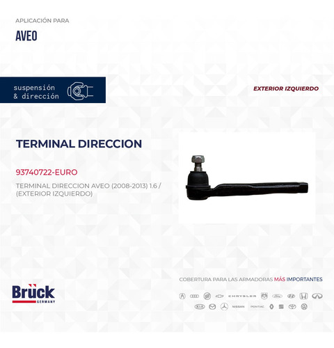 Terminal Direccion Aveo 2008 1.6 16v Ext 93740722