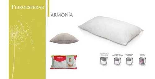 Imagen 3 de 7 de Almohada Nativa Armonía Suave Confortable Fiber 70x40