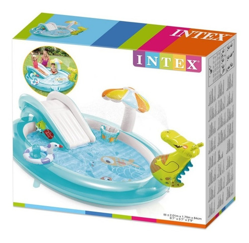Imagen 5 de 5 de Centro De Juego Inflable De Animales Intex, 2.01mx 1.7mx 84c