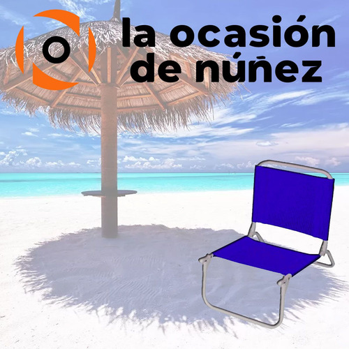 Reposera Silla Playera Aluminio Plegable Playa Camping