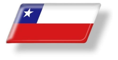 Imagen 1 de 3 de Logo Bandera Chile Adhesivo Emblema Insignia Para Vehículos