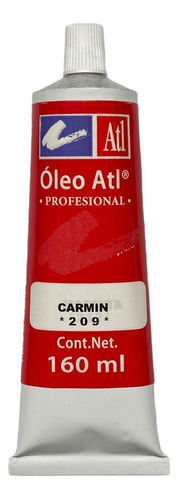 Pintura Oleo Atl T-40 160ml Tubo Grande Color del óleo 209 Carmin