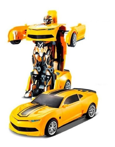 Transformer Auto Robot Convertible Luz Sonido Pila Bumblebee
