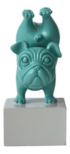 Preciosa Estatua De Bulldog Francés De Yoga Con Dibujos Anim
