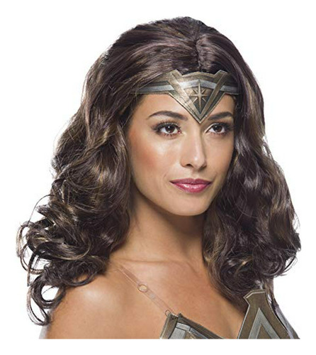 Peluca De Disfraz De Wonder Woman De Dc Comics Para Mujeres 