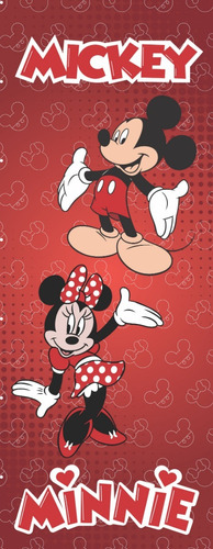 Adesivo Envelopar Porta Da Geladeira Mickey E Minnie 85x180