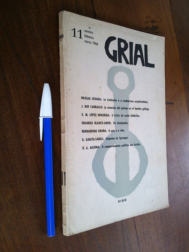 Grial Revista Galega De Cultura N° 11 1966 En Gallego