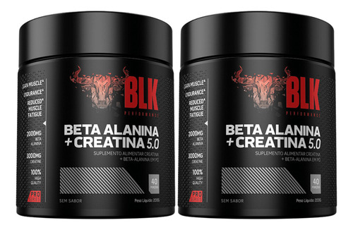 2x Beta Alanina + Creatina 5.0 Blk Performance 200g
