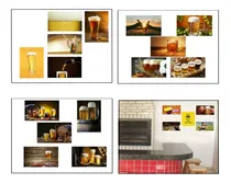 Comprar Placas Decorativas Quadros  20x30 Mdf Kit 5 Placas Cerveja