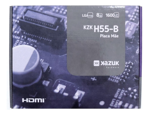 Placa Mãe Kazuk Lga 1156 H55 Ddr3 8gb Hdmi - Kzkh55-b