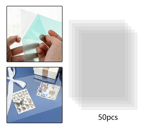 50 Uds. De Hojas De Acetato Transparente Para Plantillas De