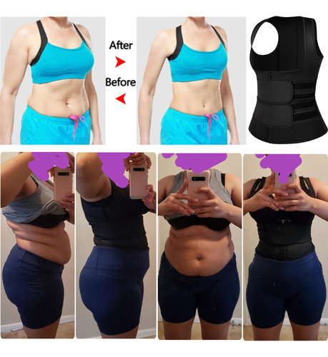 Corsé De Cintura Para Mujer, Chaleco Con Cremallera, De Neop