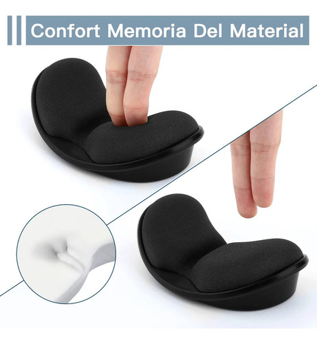 Cómoda Almohadilla De Reposamuñecas Para Ratón Y Teclado