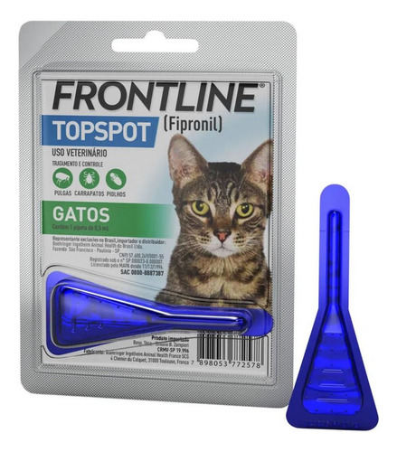 Antipulgas Frontline Topspot 1 Dose Para Gatos