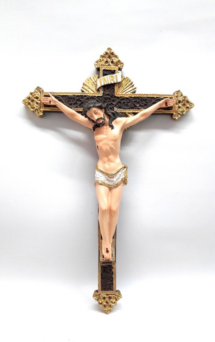 Cristo De Pared Dorado 40cm Poliresina 530-77678 Religiozzi