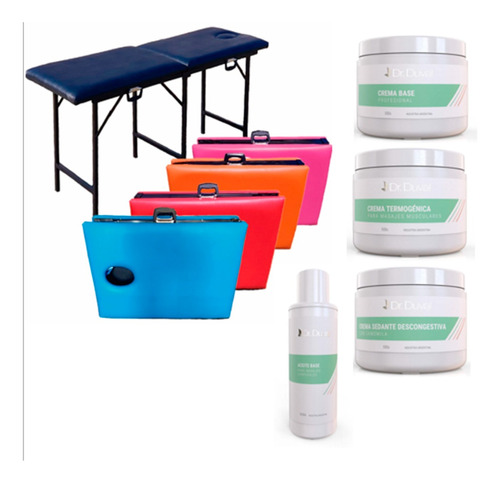  Camilla Valija Plegable + Kit De Masajes Descontracturantes