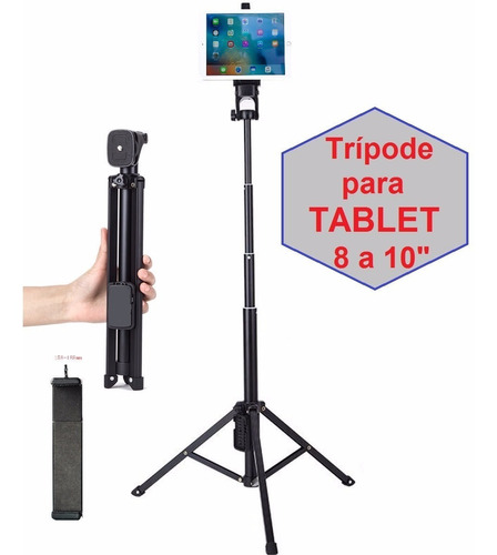 Imagen 1 de 6 de Tripode Atril Tablet Partituras iPad Tab Extensible 1,35mts