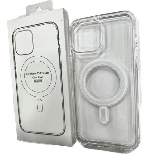 Carcasa Magsafe Transparente Antigolpe Para iPhone 13 Promax