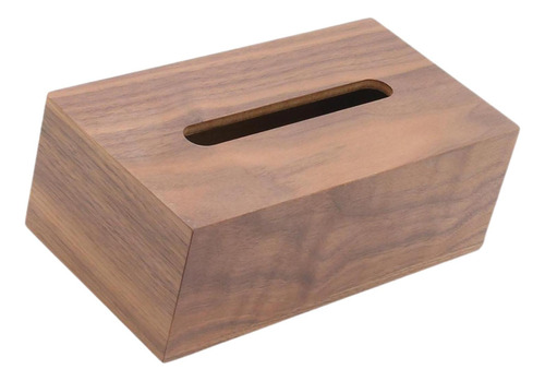 Elegante Cubierta De Caja De Pañuelos De Madera Para