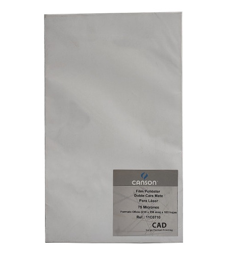 Papel Poliester Mate 75 Mic Offset Oficio X 100 Hojas