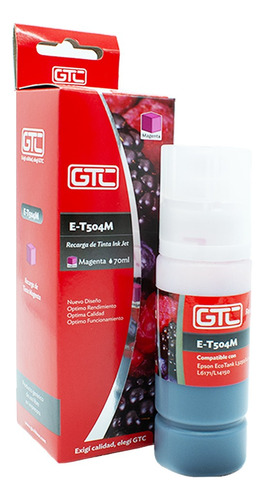 Tinta Alternativa Gtc Para Epson T504 70ml