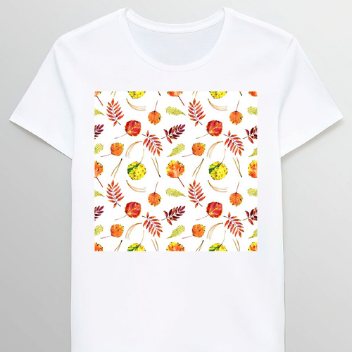 Remera Autumn Leaves Detail Pattern Cute Design 82675310