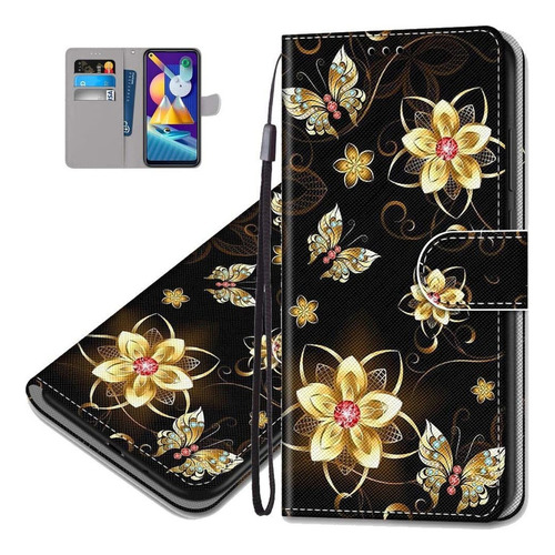 Para Moto E7 Plus Case Elegante Niñas Bonita Cartera Case561