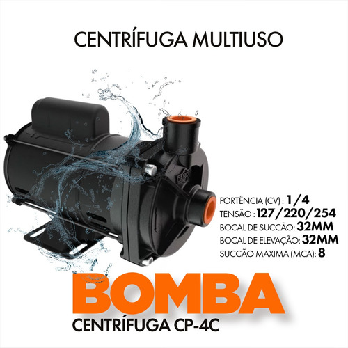 Bomba Centrífuga Cp 4c Dancor 1/4cv Residencial Predial