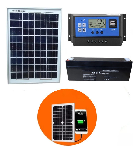 Panel Solar 10 W Cargador Celular Usb 100% Eficiente Abi 