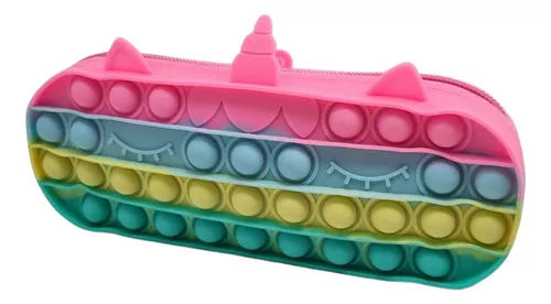 Cartuchera escolar kawaii modelo 3d para niñas - unicornio