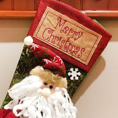 Exquisitas Medias Navideñas Hechas A Mano
