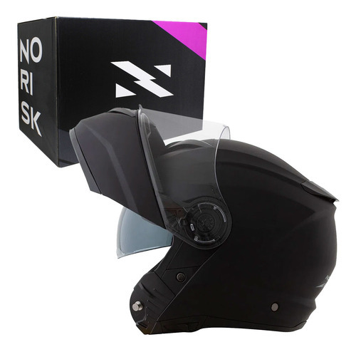 Capacete Norisk Force Monocolor Preto Fosco Tamanho do capacete 58