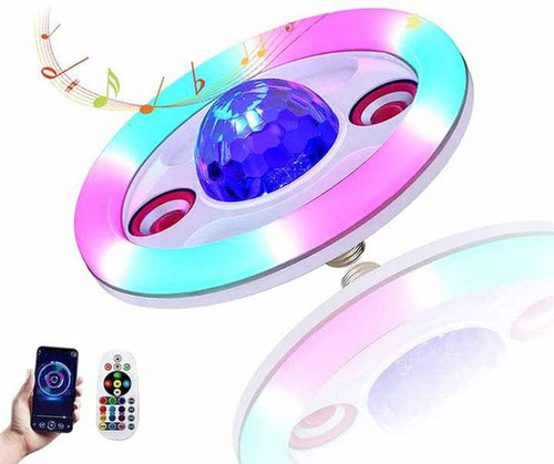 Parlante - Foco 3en1  Bluetooh Led Musical -mini Bola Disco