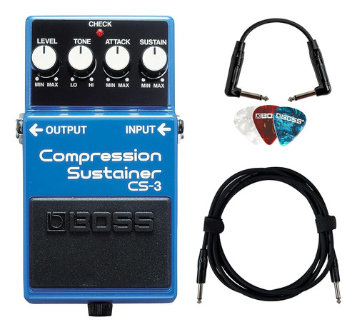 Paquete De Compresor/sostenedor Boss Cs-3 Con Cable De Instr