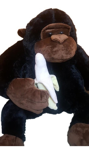 Mono Gorila De Peluche 1m Gigante Con Banana