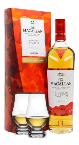 Whisky The Macallan A Night On Earth 700ml + 2 Copas Cata