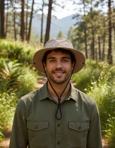 Chapéu Australiano Sem Saia Com Cordinha E Fixação Lateral