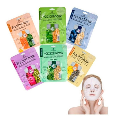 Pack 10 Mascarilla Facial Multivitamínica - Mascarilla Pack 