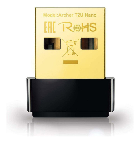 Adaptador Wifi Tp-link Nano Ac600 Archer T2u Nano Para Pc